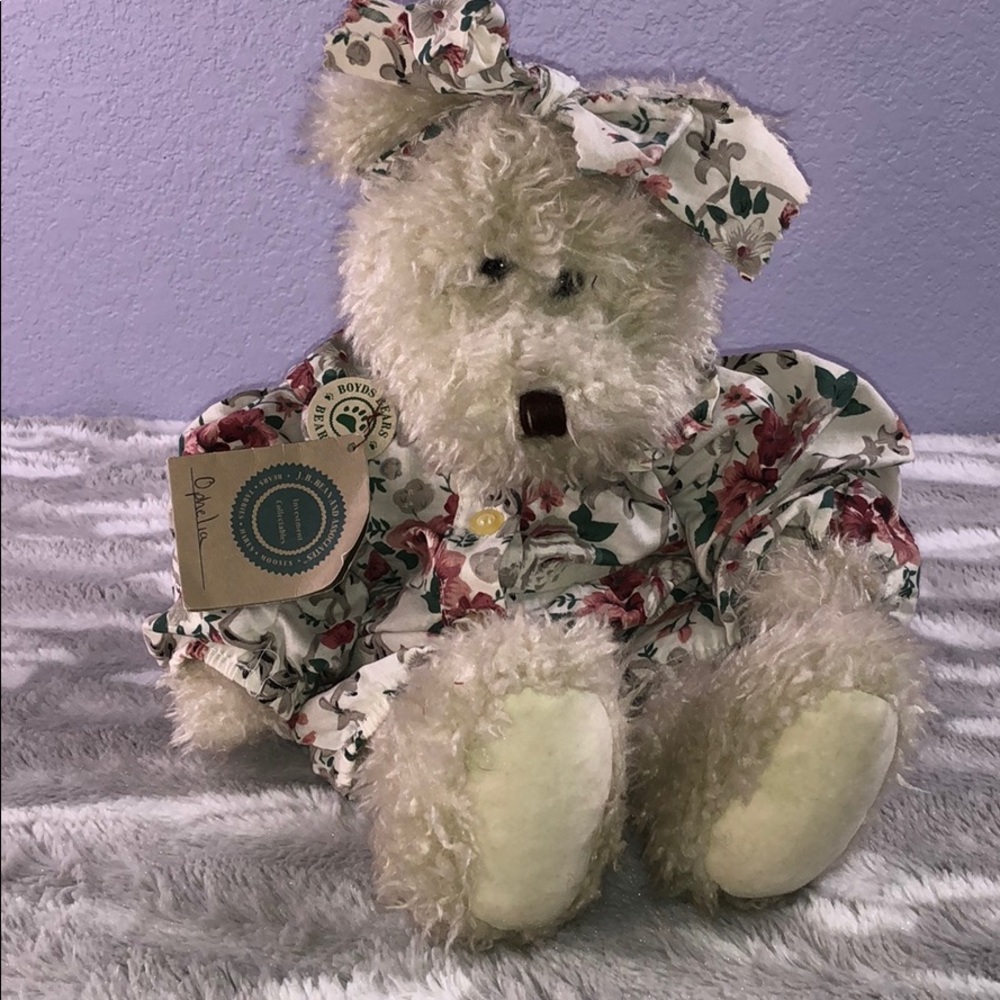 Boyds Bears Ophelia off white teddy bear